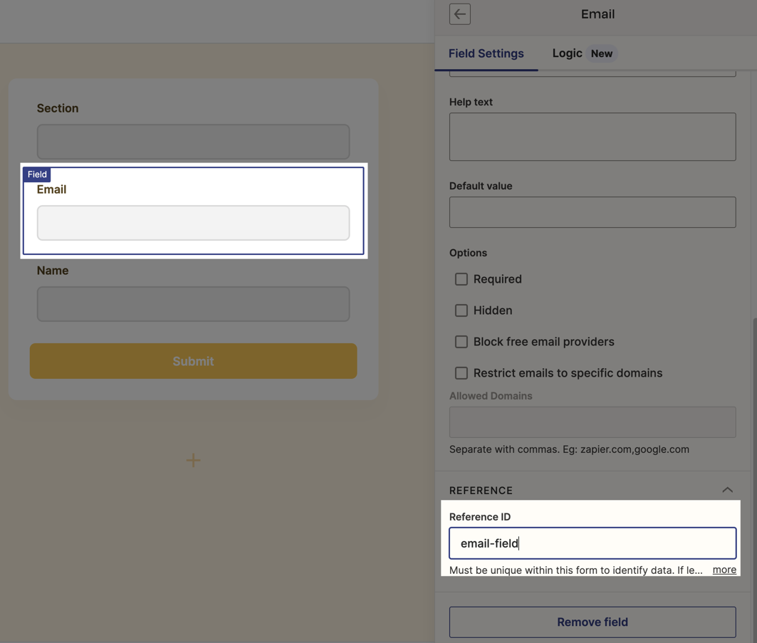 Use form data to personalize components – Zapier